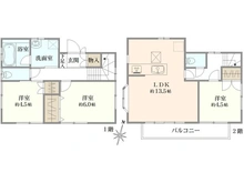 【東京都/葛飾区南水元】葛飾区南水元2丁目　中古戸建 間取り図
