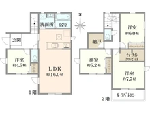 【千葉県/市川市宮久保】市川市宮久保6丁目　新築戸建　7号棟 間取り図