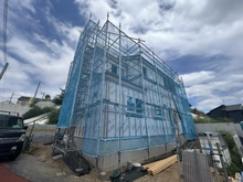 【千葉県/市川市宮久保】市川市宮久保6丁目　新築戸建　9号棟 建築中の外観：全16棟現場／9号棟