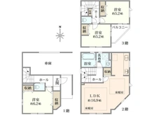 【東京都/江戸川区松江】江戸川区松江1丁目　新築戸建 間取り図