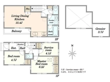 【東京都/板橋区西台】板橋区西台2丁目　新築戸建 間取り図