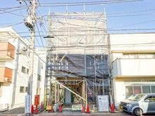 【東京都/品川区荏原】品川区荏原4丁目　新築戸建 建築中の外観