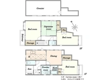 【東京都/豊島区南長崎】落合南長崎戸建 間取り図