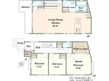 【東京都/杉並区善福寺】杉並区善福寺4丁目新築戸建 間取り図