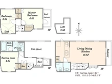 【東京都/新宿区上落合】上落合1丁目戸建 間取り図