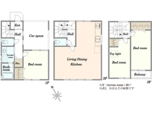 【東京都/新宿区北新宿】北新宿3丁目中古戸建 間取り図