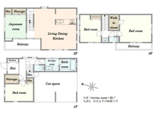 【東京都/杉並区和田】杉並区和田2丁目中古戸建 間取り図