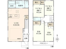 【東京都/板橋区東新町】板橋区東新町2丁目　新築戸建　B号棟 間取り図
