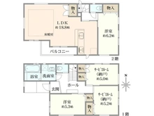 【東京都/板橋区東新町】板橋区東新町2丁目　新築戸建　C号棟 間取り図