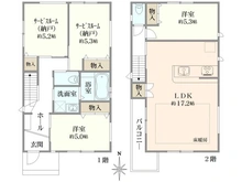 【東京都/板橋区東新町】板橋区東新町2丁目　新築戸建　E号棟 間取り図