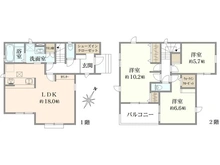【埼玉県/志木市中宗岡】志木市中宗岡3丁目　新築戸建　3号棟 間取り図
