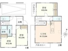 【東京都/板橋区西台】板橋区西台3丁目　中古戸建 間取り図