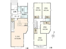 【埼玉県/富士見市鶴瀬東】富士見鶴瀬東2丁目　新築戸建　N号棟 間取り図