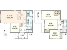【埼玉県/川越市上野田町】川越市上野田町　2号棟 間取り図