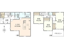 【埼玉県/川越市上野田町】川越市上野田町　3号棟 間取り図