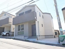 【神奈川県/横浜市鶴見区上の宮】新築戸建て　鶴見区上の宮1丁目　A棟 外観：鶴見区上の宮1丁目 A棟　（全2区画・右から1件目）