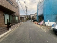 【神奈川県/川崎市中原区上平間】川崎市中原区上平間　新築戸建1号棟 前面道路