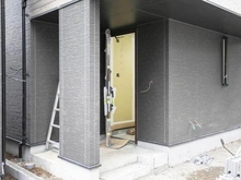 【神奈川県/川崎市高津区明津】GRACE WOOD CONFINE 明津　E号棟 建築中の外観：全10棟／西側一番奥
