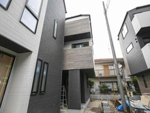 【神奈川県/川崎市高津区明津】GRACE WOOD CONFINE 明津　E号棟 建築中の外観：全10棟／西側一番奥
