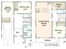 【神奈川県/川崎市宮前区南平台】川崎市宮前区南平台新築戸建3号棟 間取り図