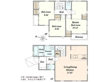 【神奈川県/川崎市麻生区高石】高石5丁目新築戸建2号棟 間取り図