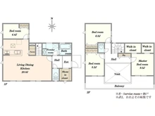 【神奈川県/横浜市栄区桂台東】新築一戸建　栄区桂台東1期 間取り図