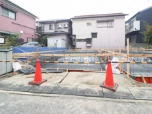 【神奈川県/川崎市中原区上平間】新築戸建　上平間1700番　B号棟 建築中の外観：全2棟（B号棟　左手側）