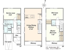 【神奈川県/川崎市川崎区小田】新築分譲住宅　小田六丁目  間取り図