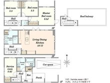 【神奈川県/川崎市中原区小杉御殿町】小杉御殿町新築戸建　全3棟1号棟 間取り図