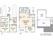 【東京都/大田区久が原】大田区久が原六丁目新築戸建　A号棟 間取り図
