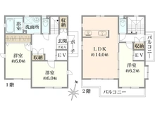 【東京都/昭島市中神町】昭島市中神町2丁目戸建 間取り図