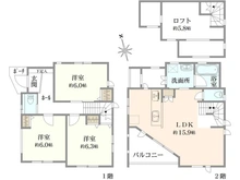 【東京都/国立市富士見台】国立市富士見台4丁目　新築戸建 間取り図