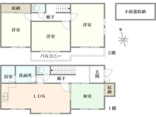 【東京都/国分寺市新町】国分寺市新町1丁目戸建 間取り図