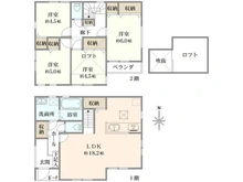 【東京都/小平市学園東町】小平市学園東町2丁目　新築分譲住宅2号棟 間取り図