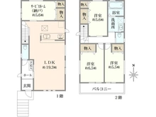 【東京都/国立市西】国立市西2丁目　新築戸建1号棟 間取り図
