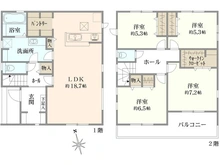 【東京都/国分寺市新町】国分寺市新町2丁目新築戸建 1号棟 間取り図
