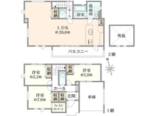 【東京都/西東京市富士町】西東京市富士町14期　新築戸建 間取り図