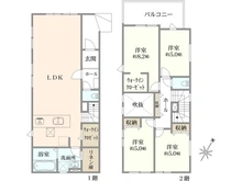 【東京都/国分寺市西町】国分寺市西町8期　新築戸建1号棟 間取り図