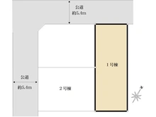 【東京都/国分寺市西町】国分寺市西町8期　新築戸建1号棟 区画図