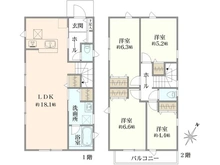 【東京都/国分寺市東戸倉】国分寺市東戸倉1丁目新築戸建 1号棟 間取り図