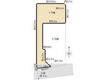 【東京都/国立市中】国立市中3丁目新築戸建 1号棟 区画図