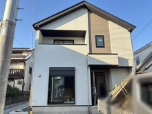 【東京都/国立市中】国立市中3丁目新築戸建 2号棟 建築中の外観：全2棟の2号棟