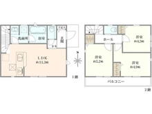 【東京都/三鷹市井口】三鷹市井口4丁目　新築戸建 間取り図