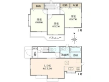 【東京都/小平市小川町】小平市小川町1丁目戸建 間取り図