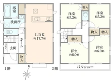 【東京都/小平市小川町】小平市小川町1丁目新築戸建 B号棟 間取り図