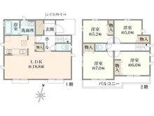 【東京都/小平市小川町】小平市小川町1丁目新築戸建 C号棟 間取り図