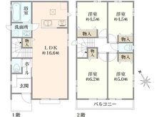 【東京都/府中市新町】府中市新町3丁目　新築戸建（B号棟） 間取り図