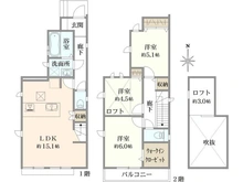 【東京都/国立市西】国立市西2丁目新築戸建 2号棟 間取り図