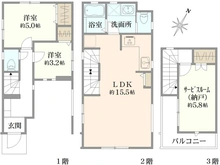 【東京都/国分寺市東戸倉】国分寺市東戸倉2丁目新築戸建（1号棟） 間取り図