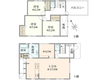 【東京都/国分寺市本多】国分寺市本多4丁目　新築戸建 間取り図